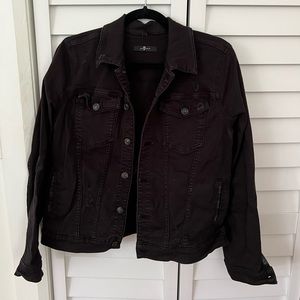 7 For All Mankind black denim jacket